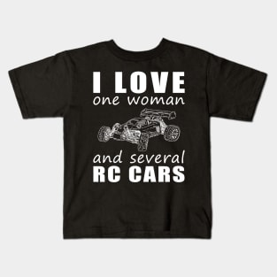 Racing Hearts - Funny 'I Love One Woman and Several RC-Cars' Tee! Kids T-Shirt